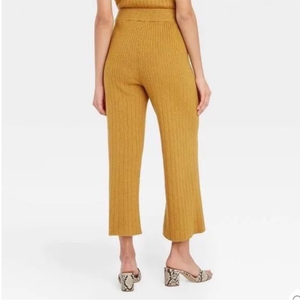 NFS 💛💛 Who What Wear Mustard Yellow Wide Pants Medium - Picture 2 of 4